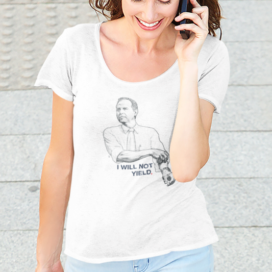 I Will Not Yield Flowy T-Shirt