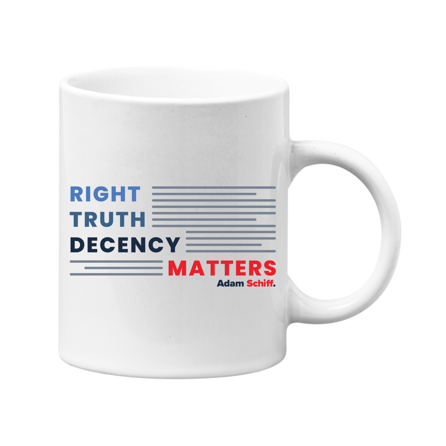 Right, Truth, Decency Matters Mug
