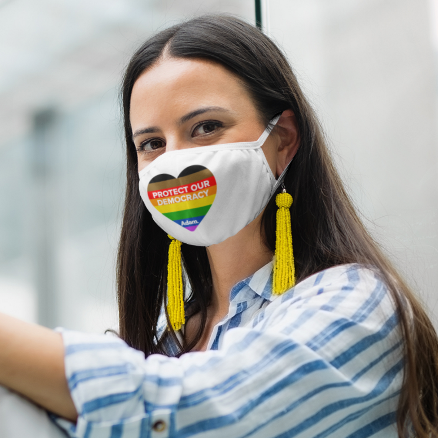 Protect Our Democracy Pride Mask