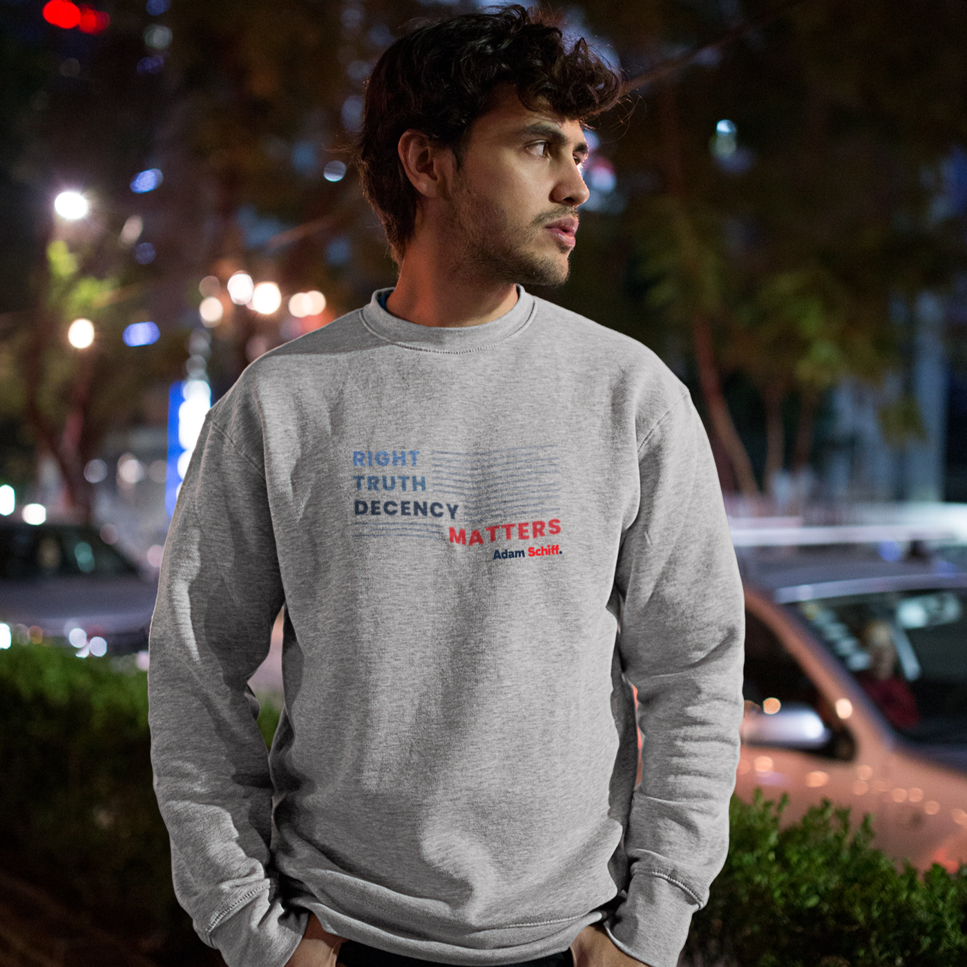 Right, Truth, Decency Matters Crewneck Sweatshirt