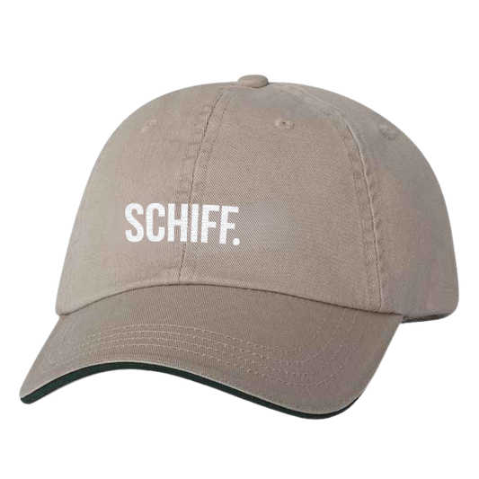 Tan Embroidered Schiff Dad Hat
